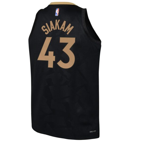 Pascal Siakam Toronto Raptors Nike Youth 2022/23 Swingman Jersey - City Edition - Black - Image 4