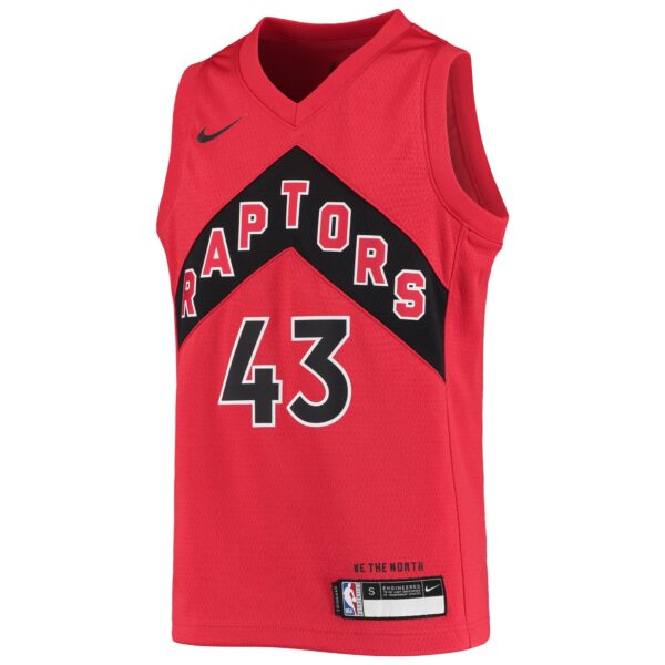 Pascal Siakam Toronto Raptors Nike Youth Swingman Jersey - Icon Edition - Red - Image 3