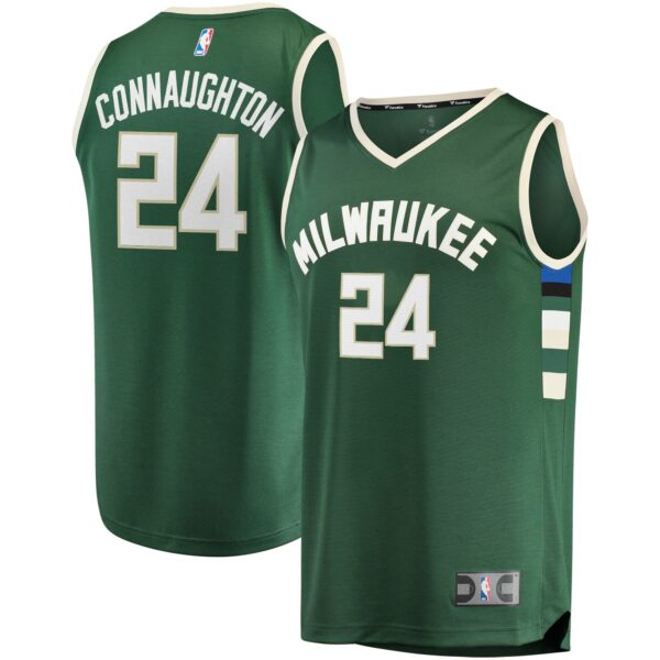 Pat Connaughton Milwaukee Bucks Fanatics Fast Break Replica Jersey - Icon Edition - Hunter Green - Image 2