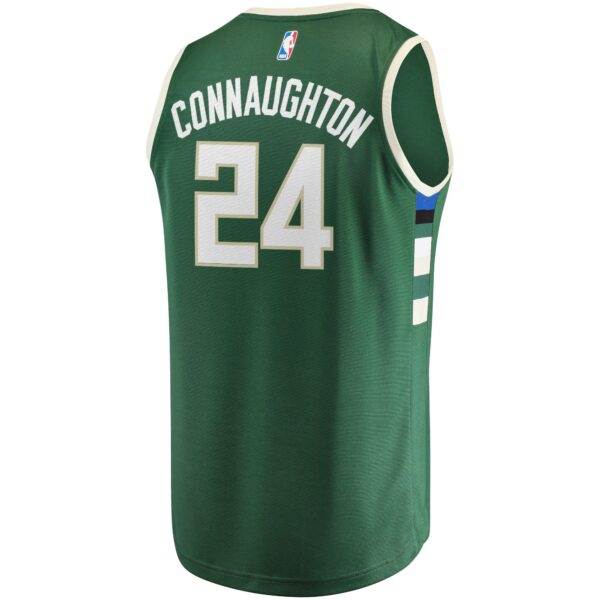 Pat Connaughton Milwaukee Bucks Fanatics Fast Break Replica Jersey - Icon Edition - Hunter Green - Image 4