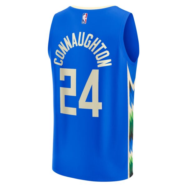 Pat Connaughton Milwaukee Bucks Fanatics Fastbreak Jersey - City Edition - Royal - Image 4