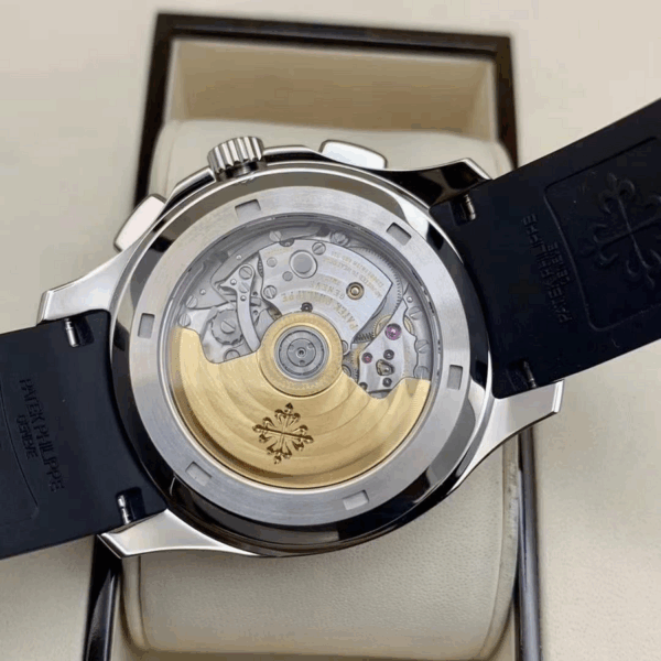 Patek Philippe Aquanaut Black Dial Automatic MenS Chronograph Watch 5968A-001 - Image 5