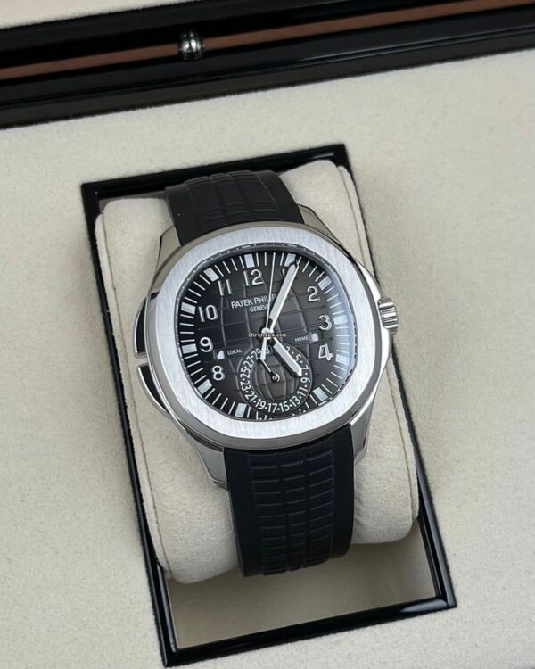 Patek Philippe Aquanaut Dual Time Black Dial Automatic MenS Watch 5164A-001 - Image 4