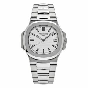 Patek Philippe Nautilus Gold White Dial Mens Watch 5711/1A-011