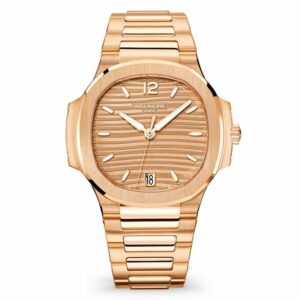 Patek Philippe Nautilus Rose Gold 7118-1R-010 With Golden Brown Opaline Dial Watch