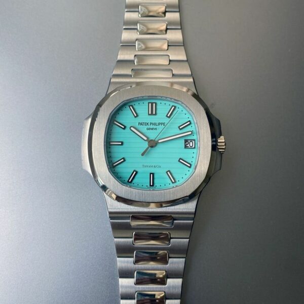 Patek Philippe Nautilus Tiffany & Co. Blue Dial Watch - Image 2
