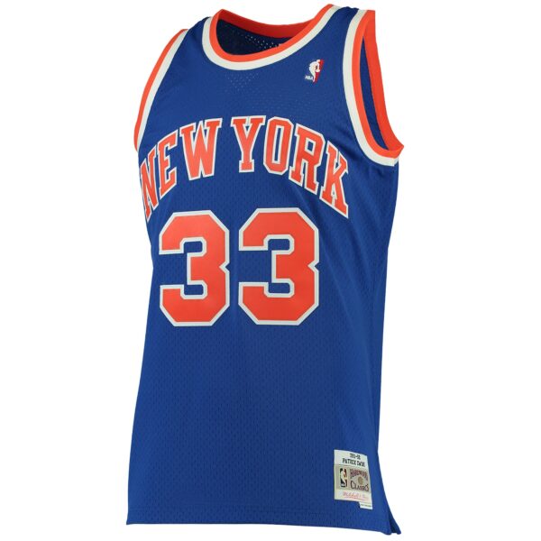 Patrick Ewing New York Knicks Mitchell & Ness 1991/92 Hardwood Classics Swingman Jersey - Blue - Image 3