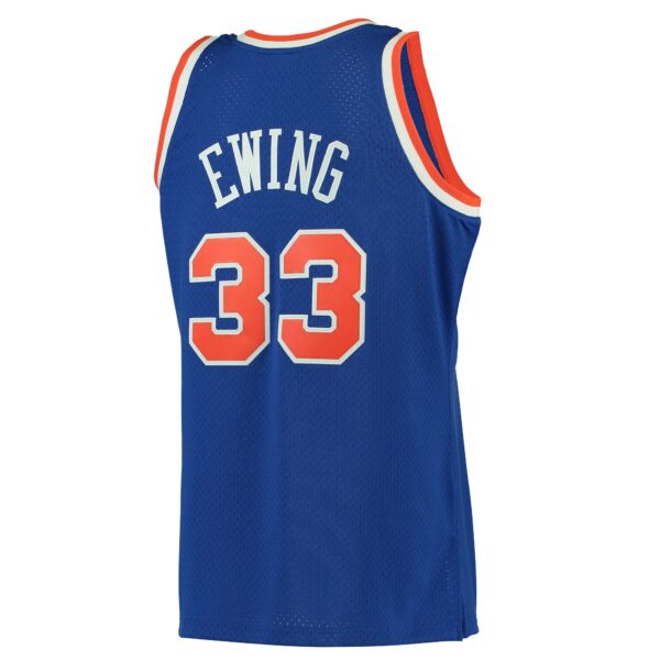 Patrick Ewing New York Knicks Mitchell & Ness 1991/92 Hardwood Classics Swingman Jersey - Blue - Image 4