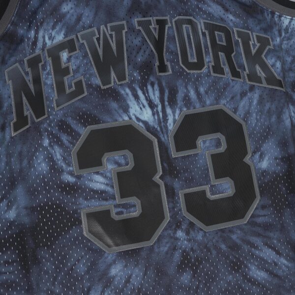 Patrick Ewing New York Knicks Mitchell & Ness Hardwood Classics 1991/92 Tie-Dye Swingman Jersey - Black - Image 5