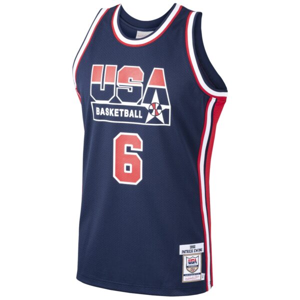 Patrick Ewing USA Basketball Mitchell & Ness 1992 Dream Team Authentic Jersey - Navy - Image 3