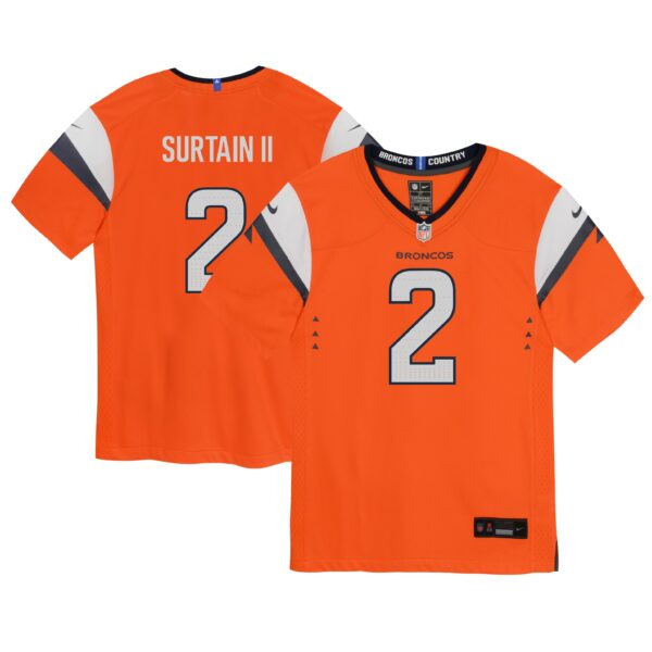 Patrick Surtain II Denver Broncos Nike Preschool Mile High Collection Game Jersey - Orange