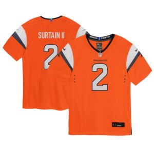 Patrick Surtain II Denver Broncos Nike Preschool Mile High Collection Game Jersey - Orange