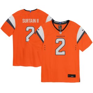 Patrick Surtain II Denver Broncos Nike Toddler Mile High Collection Game Jersey - Orange