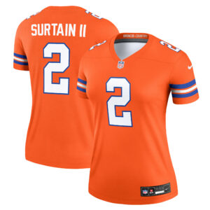 Patrick Surtain II Denver Broncos Nike Women's Mile High Collection 1977 Throwback Player Legend Jersey - Orange