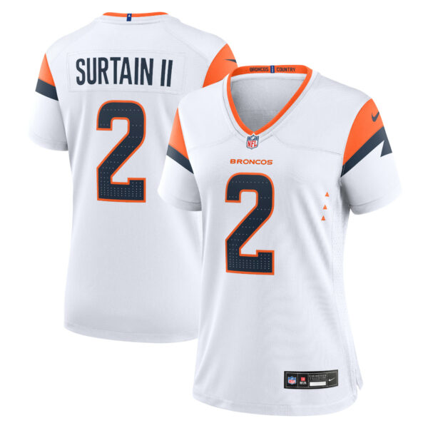 Patrick Surtain II Denver Broncos Nike Women's Mile High Collection Game Jersey - White