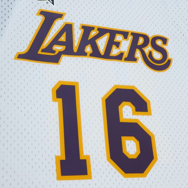 Pau Gasol Los Angeles Lakers Mitchell & Ness Unisex Hall of Fame Class of 2023 Throwback Swingman Jersey - White - Image 5