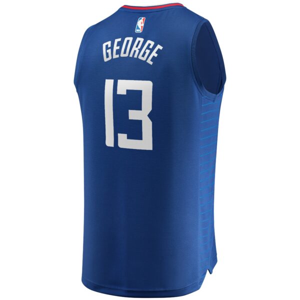 Paul George LA Clippers Fanatics 2019/20 Fast Break Replica Jersey Blue - Icon Edition - Image 4