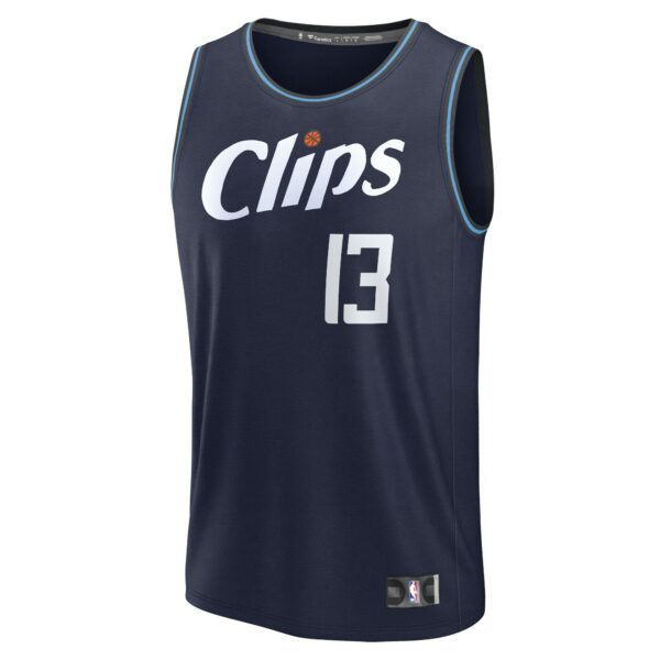 Paul George LA Clippers Fanatics Fast Break Jersey - Navy - City Edition - Image 3