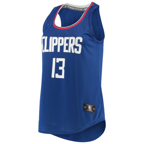 Paul George LA Clippers Fanatics Women's Fast Break Player Movement Jersey Tank Top - Royal - Image 3