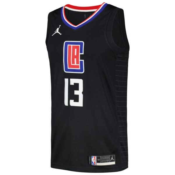 Paul George LA Clippers Jordan Brand Nike Swingman Player Jersey - Statement Edition - Black - Image 3