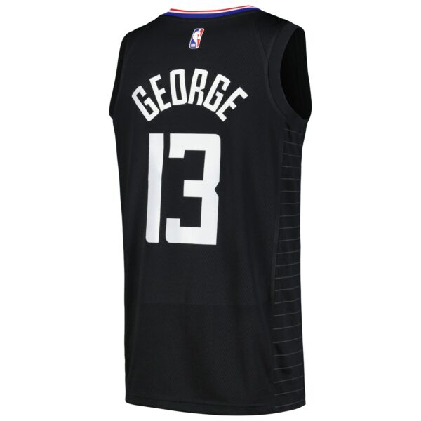 Paul George LA Clippers Jordan Brand Nike Swingman Player Jersey - Statement Edition - Black - Image 4