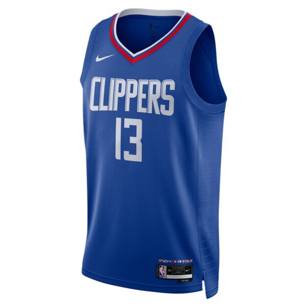 Paul George LA Clippers Nike Unisex Swingman Jersey - Icon Edition - Royal - Image 3