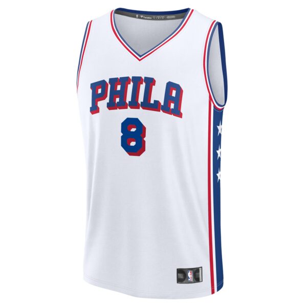 Paul George Philadelphia 76ers Fanatics Fast Break Replica Player Jersey - Association Edition - White - Image 3