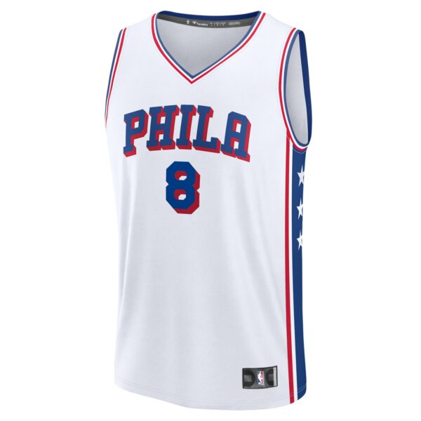 Paul George Philadelphia 76ers Fanatics Fast Break Replica Player Jersey - Association Edition - White - Image 3