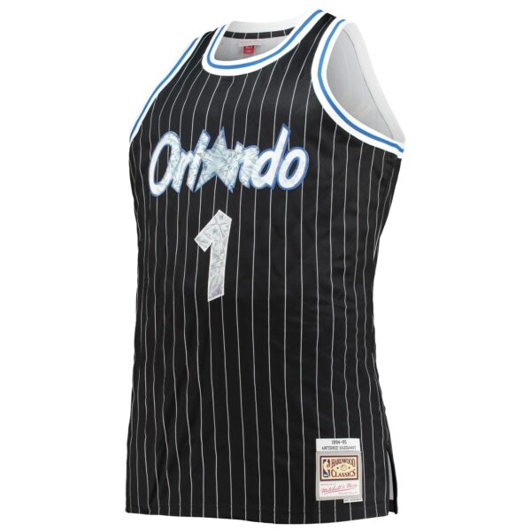 Penny Hardaway Orlando Magic Mitchell & Ness Big & Tall 1994/95 NBA 75th Anniversary Diamond Swingman Jersey - Black - Image 3
