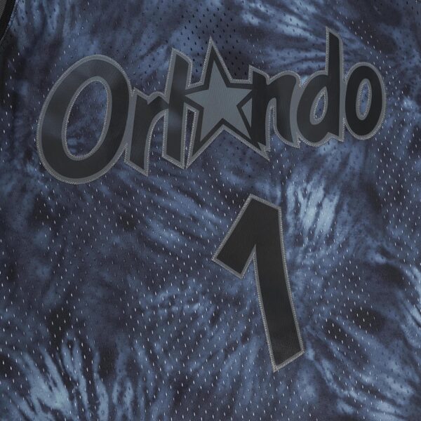 Penny Hardaway Orlando Magic Mitchell & Ness Hardwood Classics 1984/85 Tie-Dye Swingman Jersey - Black - Image 5