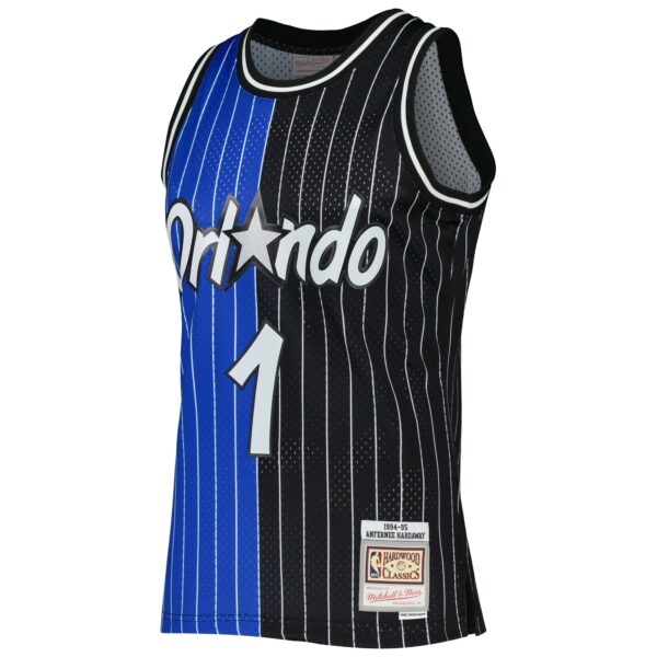 Penny Hardaway Orlando Magic Mitchell & Ness Hardwood Classics 1994/95 Split Swingman Jersey - Blue/Black - Image 3