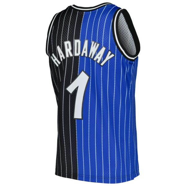 Penny Hardaway Orlando Magic Mitchell & Ness Hardwood Classics 1994/95 Split Swingman Jersey - Blue/Black - Image 4