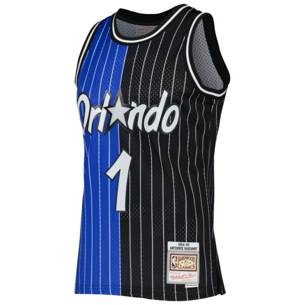 Penny Hardaway Orlando Magic Mitchell & Ness Hardwood Classics 1994/95 Split Swingman Jersey - Blue/Black - Image 3