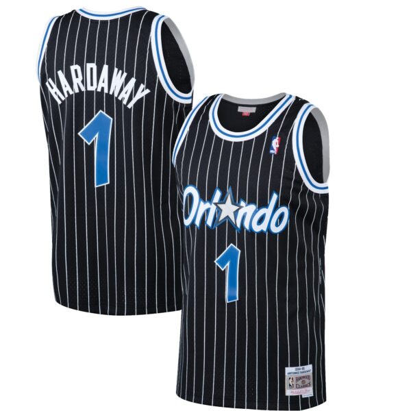 Penny Hardaway Orlando Magic Mitchell & Ness Hardwood Classics Swingman Jersey - Black - Image 2