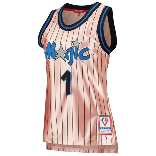 Penny Hardaway Orlando Magic Mitchell & Ness Women's 75th Anniversary Rose Gold 1993 Swingman Jersey - Pink - Image 3