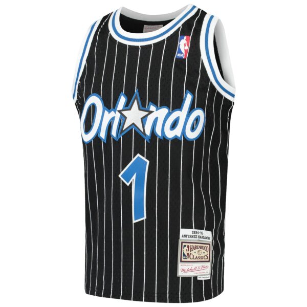 Penny Hardaway Orlando Magic Mitchell & Ness Youth Hardwood Classics Swingman Throwback Jersey - Black - Image 3