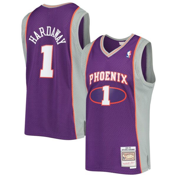 Penny Hardaway Phoenix Suns Mitchell & Ness 2001/02 Hardwood Classics Swingman Jersey - Purple - Image 2