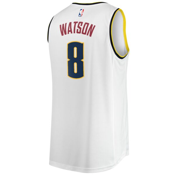 Peyton Watson Denver Nuggets Fanatics Fast Break Player Jersey - Association Edition - White - Image 4