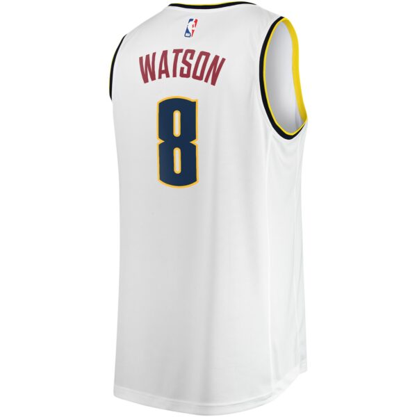 Peyton Watson Denver Nuggets Fanatics Youth Fast Break Player Jersey - Association Edition - White - Image 4