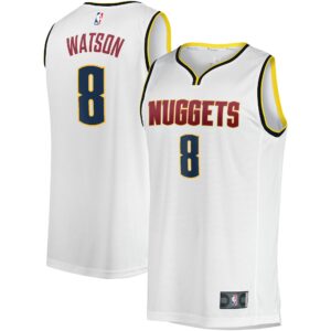 Peyton Watson Denver Nuggets Fanatics Youth Fast Break Player Jersey - Association Edition - White