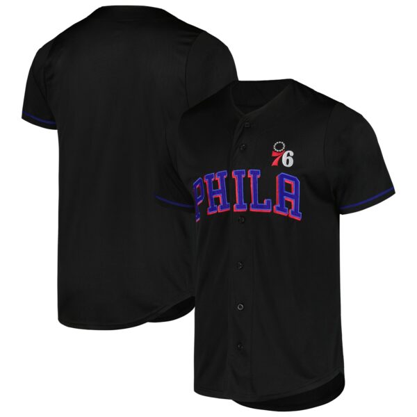 Philadelphia 76ers Fanatics Pop Baseball Jersey - Black - Image 2