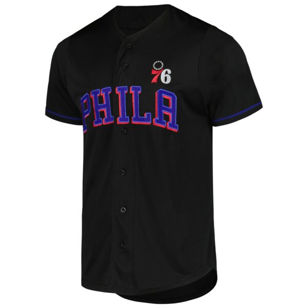Philadelphia 76ers Fanatics Pop Baseball Jersey - Black - Image 3