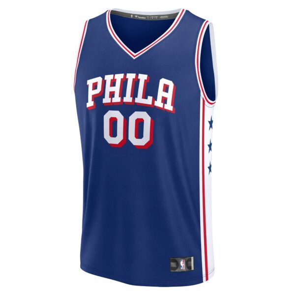 Philadelphia 76ers Fanatics Youth Custom Fast Break Jersey - Royal - Icon Edition - Image 3