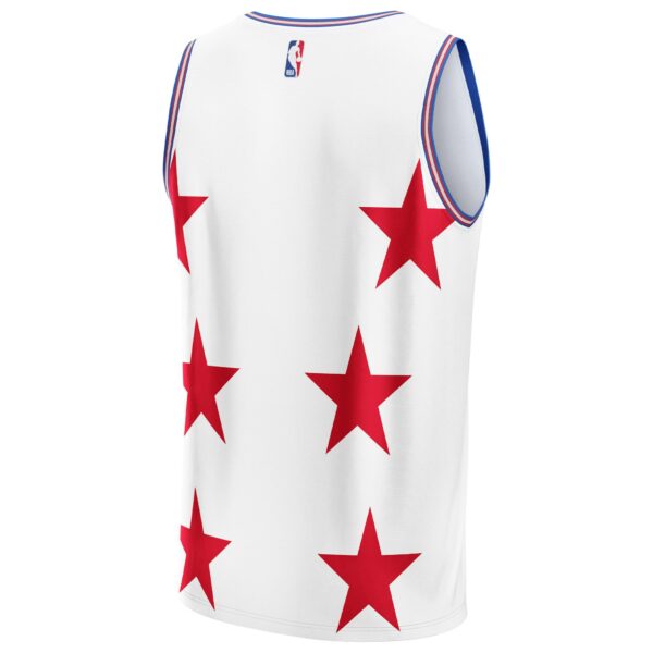 Philadelphia 76ers NBA & KidSuper Studios by Fanatics Unisex Hometown Jersey - White - Image 4