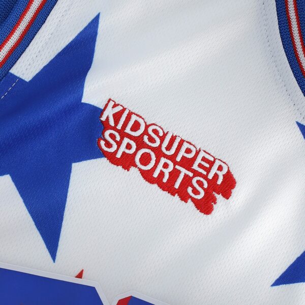 Philadelphia 76ers NBA & KidSuper Studios by Fanatics Unisex Hometown Jersey - White - Image 5