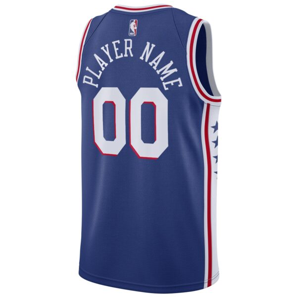 Philadelphia 76ers Nike Swingman Custom Jersey Blue - Icon Edition - Image 4