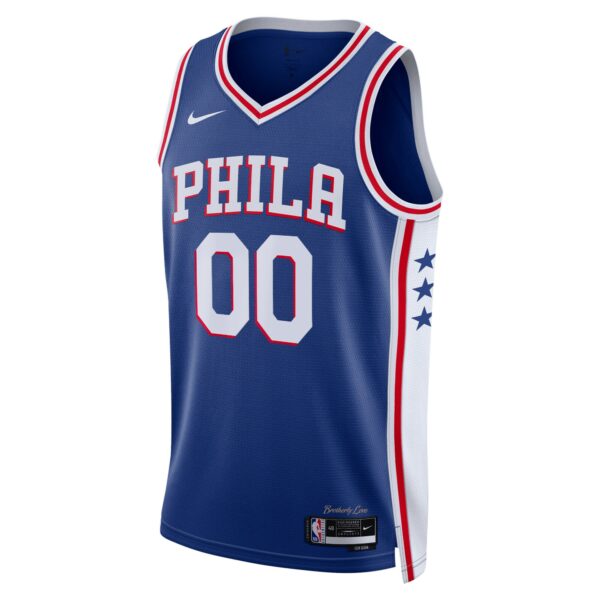 Philadelphia 76ers Nike Unisex 2022/23 Swingman Custom Jersey Royal - Icon Edition - Image 3