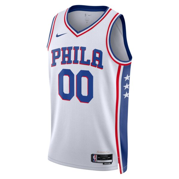 Philadelphia 76ers Nike Unisex 2022/23 Swingman Custom Jersey White - Association Edition - Image 3
