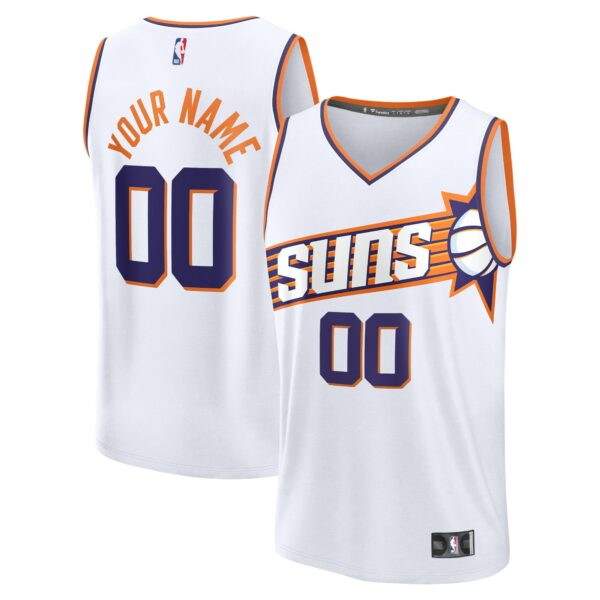 Phoenix Suns Fanatics Custom Fast Break Jersey - White - Association Edition - Image 2