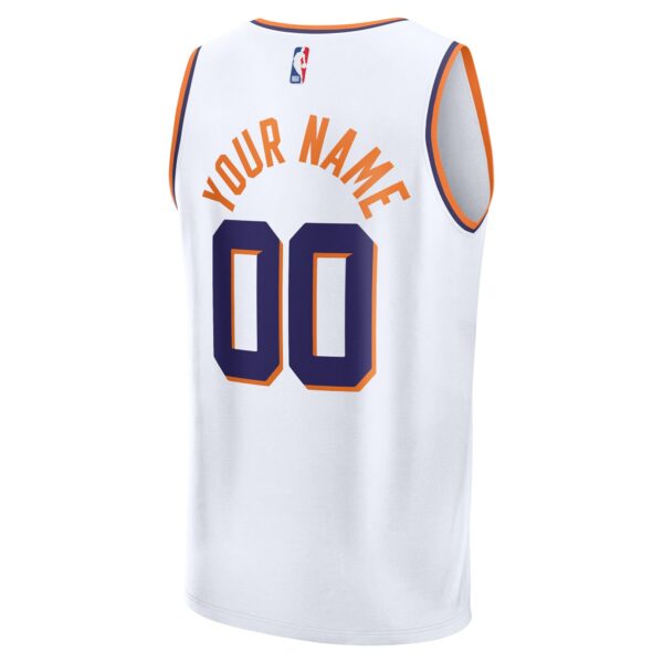 Phoenix Suns Fanatics Custom Fast Break Jersey - White - Association Edition - Image 4